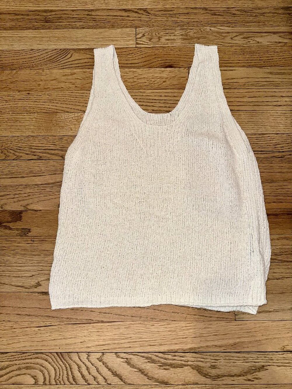 Madewell Cream Sweater Knit Tank M